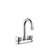 Two-Handle 4" Centerset Basin Mixers with Bar-style Necks
